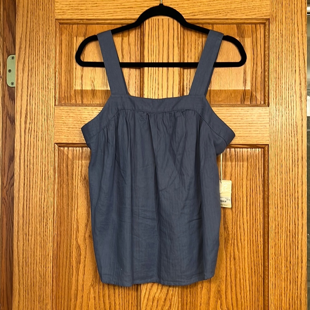 Blue Sleeveless Top